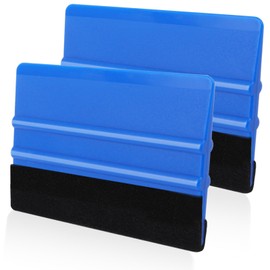WRAPXPERT Blue Felt Squeegee Kit, 2 Pcs Vinyl Squeegee for Crafts & Car Wrap, Medium Hardness