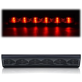 LQI LED 3rd Brake Light Compatible with Leer Are Century Truck Cap Topper, Cargo Light Parking Light Recessed Third Brake Light Smoky Lens Clear Housing AT-LED-36R