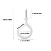 JCKHXG 20pcs Ceiling Hooks,1-1/4 Inch White Vinyl Coated Screw Hooks,Suitable