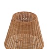 Aspen Creative 32985, Empire Natural Rattan Spider Shade, 6" Top