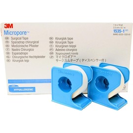 7778358 PT# 1535-1 Tape Micropore - 1"x10yd Paper Adh w/ Dispenser 12/...