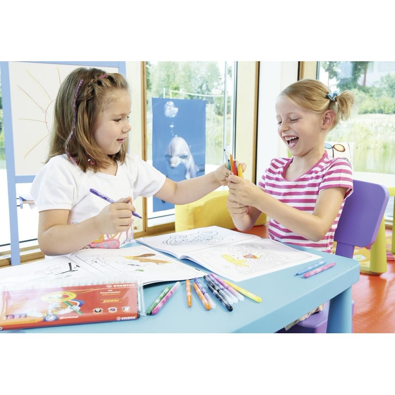 Medium Fibre-Tip Pen - STABILO power - Pack of 15