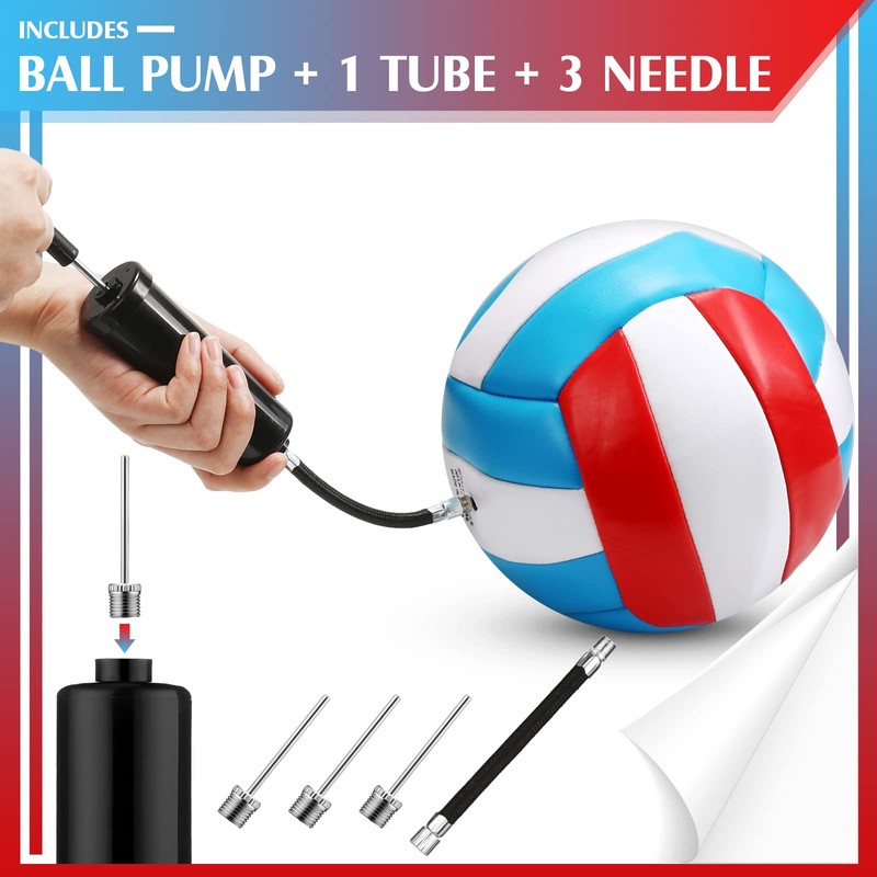 Vinsot 12 Pieces Size 5 Recreational Volleyballs with Air Pump