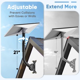 Gen 3 Starlink Mount, Adjustable Starlink Gen 3 Mount, Starlink Mounting Kit for V3 Starlink Standard Dish-Include Starlink Gen 3 Pipe Adapter