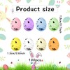 XIABYAYU Miniature Easter Eggs, Pack of 100 Small Colourful Easter