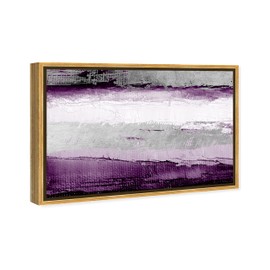 The Oliver Gal Artist Co. Abstract Wall Art Canvas Prints Paint Envision and Elevate Violet, 30" x 20", Gold Frame