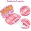 Travel Pill Organizer Large Portable Medication Fullicon Oversize 8 Compartment