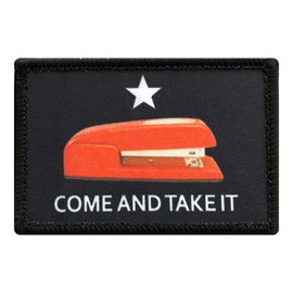 Red Stapler Come and Take It Hook Patch (3.0 X 2.0)