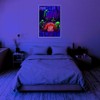 Night Terror - Flocked - Blacklight Poster - 23" x