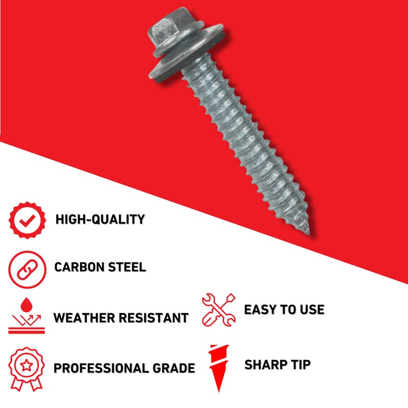 EAGLE 1 Metal Roofing Screws: #17 Metal Building Screws (250-Count),Oversized