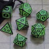 QMAY DND Dice Polyhedral Dice Set – 7 Pieces for