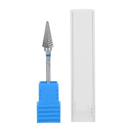 Juego de Brocas para Uñas de Cerámica con Diamante de Carburo de Tungsteno, Brocas para Lima de Uñas para Uñas de Gel Acrílico, Cutícula, Manicura, Pedicura (etiqueta azul)