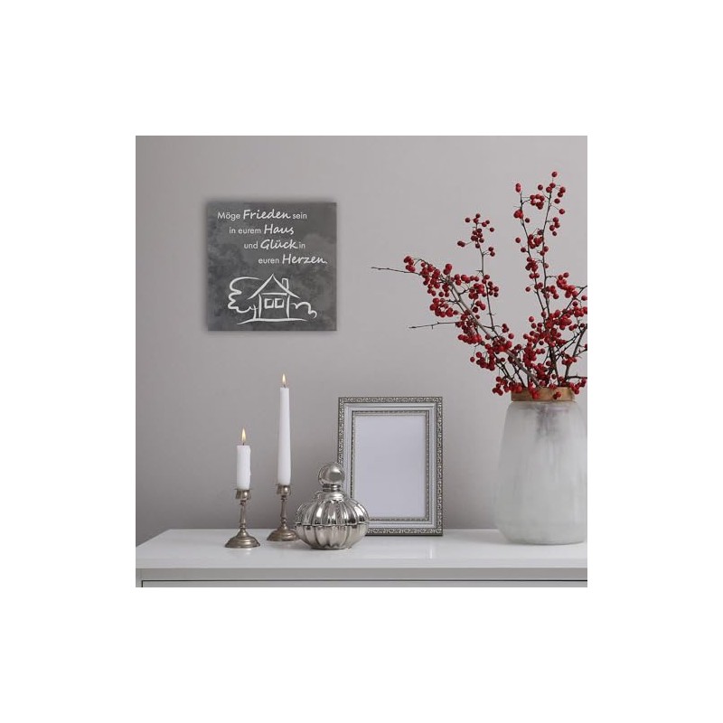 Fritz Cox Haussegen Stone Plaque 'May Peace Be in Your