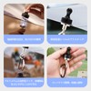 Coollooda Magnetic Carabiner, Set of 4, Magnetic Hooks, Camping Hooks,