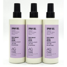 AG Care Curl Spray Gel Thermal Setting Spray 8 oz - "Set of 3"
