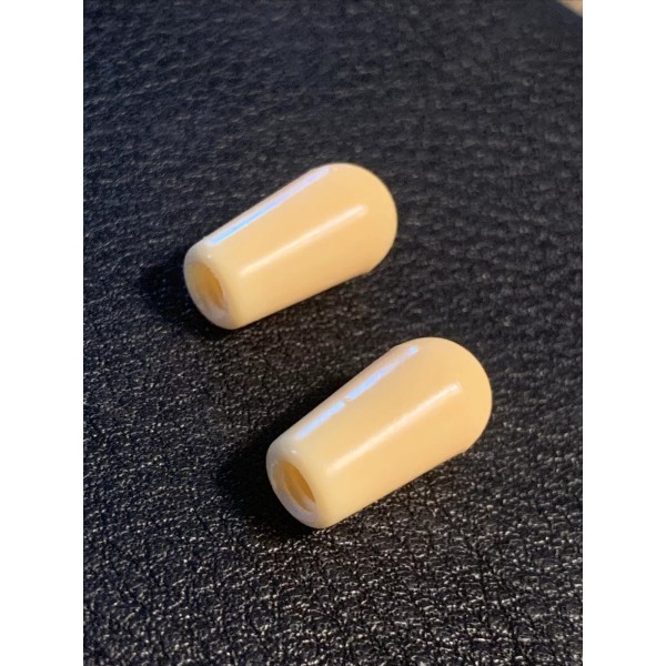 Cream USA Seller (2x) Epiphone Cream Switch Knob Tip for