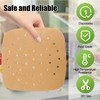 Air Fryer Liners, 8.5 Inch Square, 100 Pcs Perforated Parchment