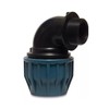 MDPE Plastic Compression Fittings Plug Thread Elbow 1/2" X 20mm