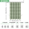 Dynamene Stall Fabric Shower Curtain - 54x78 Inches Long Tufted
