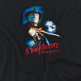Popfunk A Nightmare On Elm Street Vintage Airbrush Poster Women's Crop Top T-Shirt, Black, Large