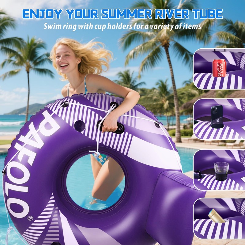 Pool Float Adult, Inflatable River Tube Float, River Tubes for