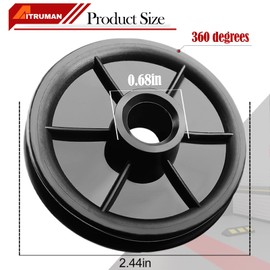 144c56 Idler Pulley and Chain Cable Idler Pulley Replacement Parts for Liftmaster, Chamberlain, Sears, Craftsman Garage Door Opener Square Rail(1Pack)