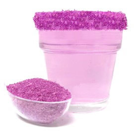 Snowy River Lavender Cocktail Salt - Naturally Colored Margarita Salt, Margarita Rimmer, Beverage Rimmer, Decorative Cocktail Rimming (3oz Gift Bottle)