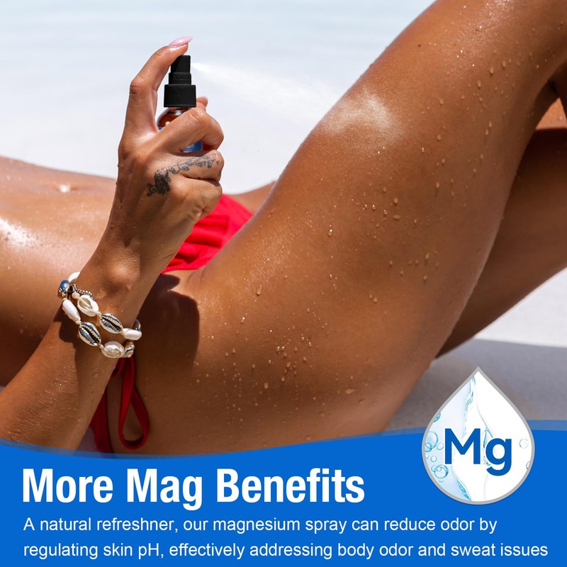 Magnesium Spray, Pure Magnesium Oil Spray for Feet, Natural Ingredient