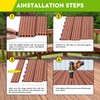 SUPAWAY Pack of 100 Plastic Aluminium Alloy T-Clips for Decking