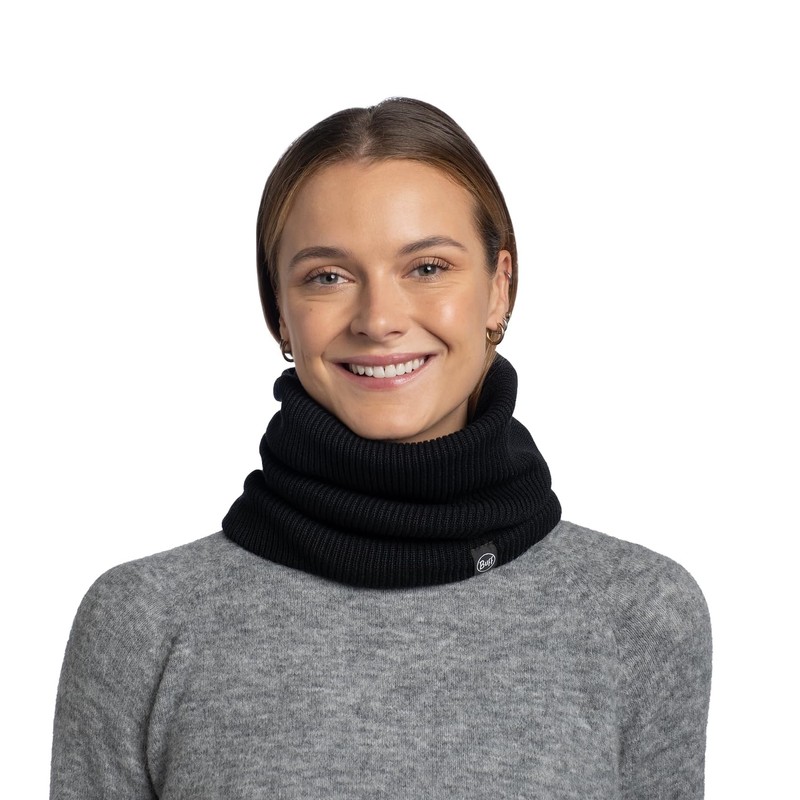 BUFF® Strick & Polar Tube Scarf Black Unisex Adult