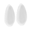 2 Pcs Clear Silicone Makeup Puff Washable Blush Applicator for Liquid Foundation Cream Soft Gentle Wet Cosmetics Pads for Even Finish and Reusable Beauty Tool