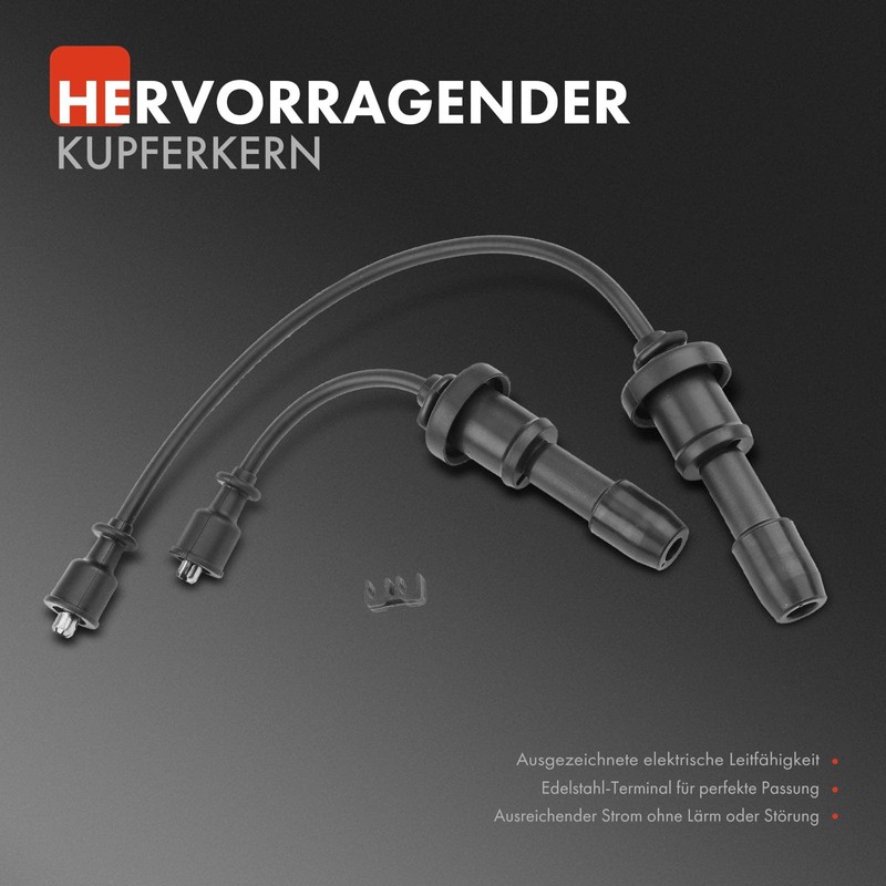 Frankberg 2 x Ignition Cable Set Compatible with H-1/Starex 2001-2004