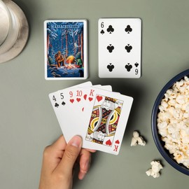 Lantern Press Massachusetts, Find Your Inner Squatch, Camping Bigfoot (52 Playing Cards, Poker Size Card Deck with Jokers)