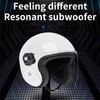 WXWBFAO Bone Conduction Motorcycle Helmet Wireless Bluetooth Speaker Waterproof Earphone