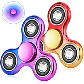 Gigilli Fidget Spinner 2 Pack, Anxiety Fidget Spinners for Kids 8-12, Sensory Fidget Toys Stress Relief, Autism Toys 5-7 Party Favors Birthday Gifts Classroom Prizes for Kids Teens Adults