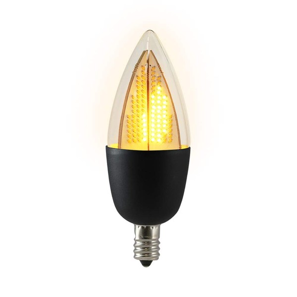 Euri Lighting Flickering Flame Bulb, ECA9.5-2120fcb, Decorative CA9.5 Candelabra E12