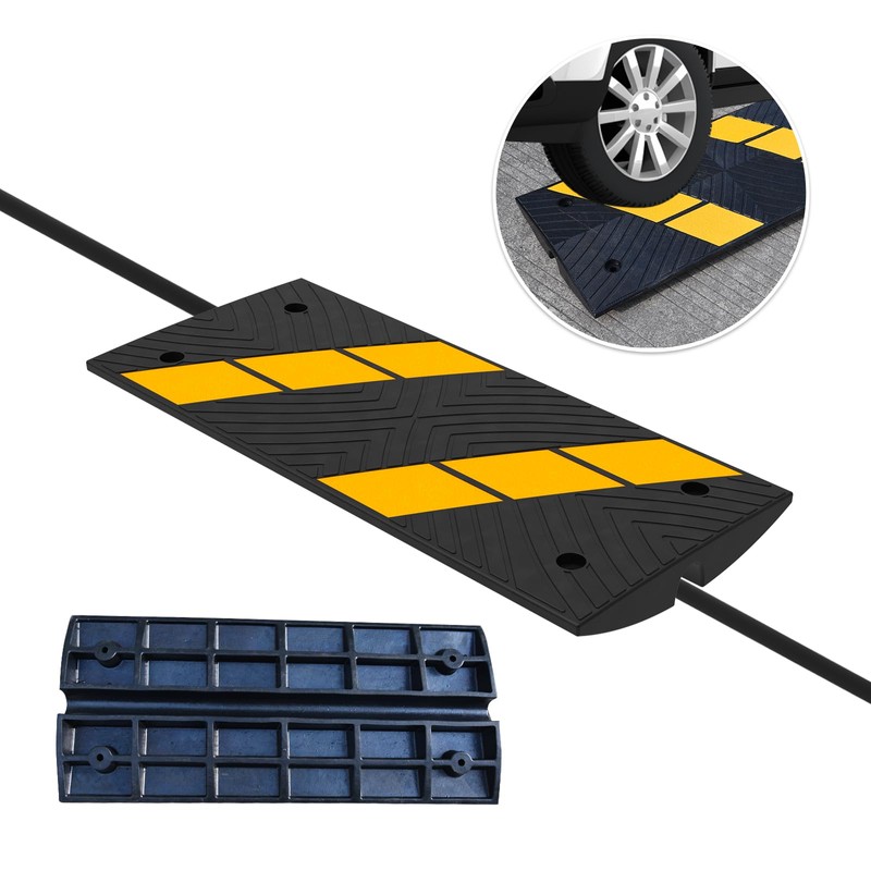 BESEA Car Driveway Ramps Rubber Curb Ramp 22000lbs Load Capacity