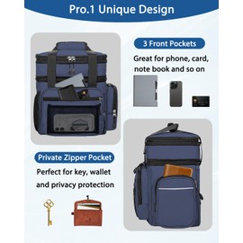 Versatile Expandable Lunch Box - Insulated Cooler Bag for Men Women - Large Soft Lunchbox for Adults Work Shifts Outdoor Trips Blue 15L