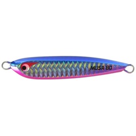 BOZLES Metal Jig, TG Musashi 2.8 oz (80 g), Blue Pink