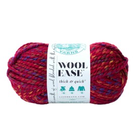 Lion Brand Yarn Company 640-621 Wool-Ease Thick & Quick Yarn, Campfire