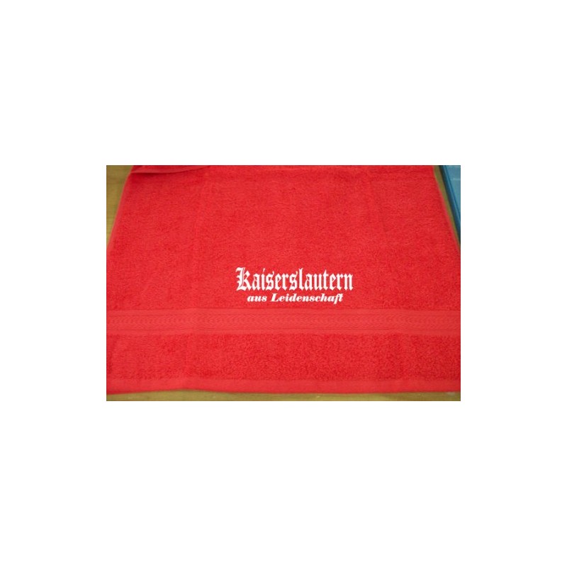 ShirtShop-Saar Kaiserslautern aus Leidenschaft; Cities Bath Towel, Red