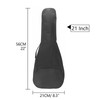 21 Inch Ukulele Case Backpack Straps Gig Bag Case Storage