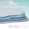 MAMALUV Muslin Swaddle, 100% Cotton Muslin Cloth Baby Swaddle, Soft