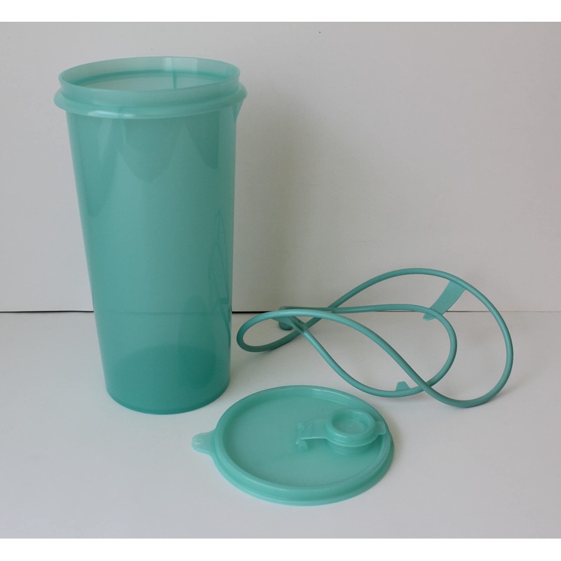 NewTupperware Super Mega Tumbler with Cariolier Handle 48oz Sheer Green