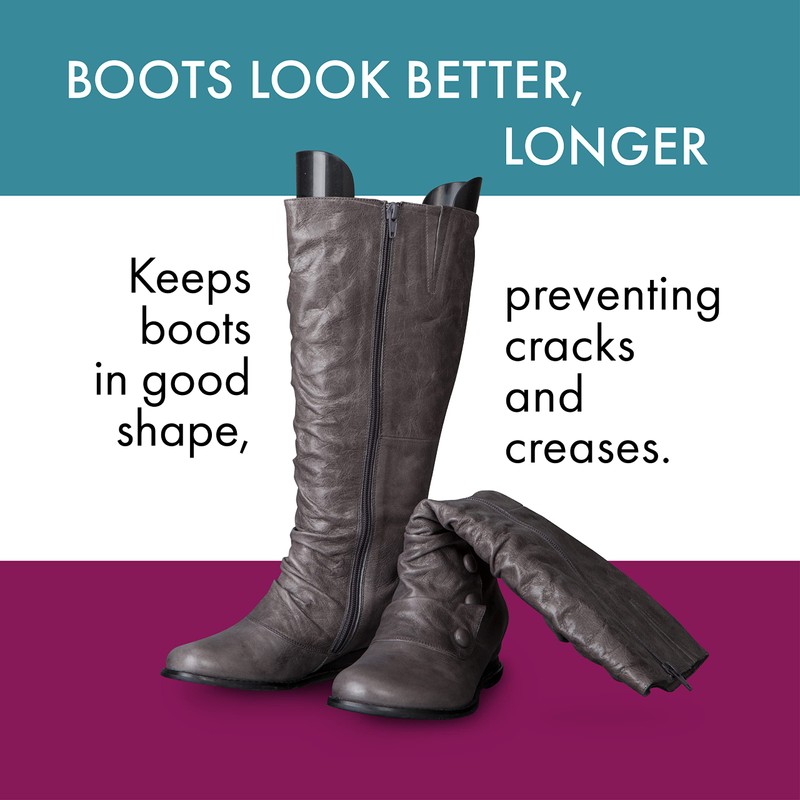 Dial Industries Spring Loaded Tall Boot Shaper Inserts, White