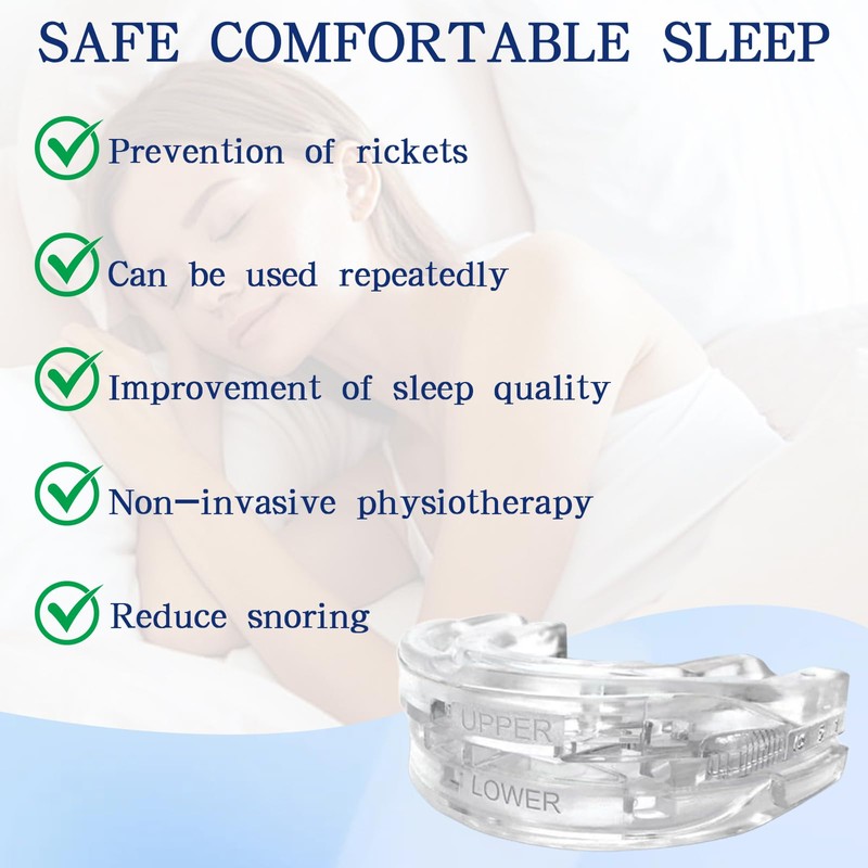 Landrain Anti Snoring Splint, Men's Snoring Splint for Night (Transparent)