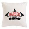 Barber – Zierkissenbezug 40x40 cm Baumwolle – Shop Friseur Friseuse