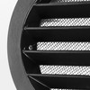 calimaero® WSGB Soffit Vents 4 inch Black Round Grille Vent