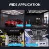 HYPERLITE Hexagon Garage LED Light, Upgraded 3 Level Dimmable 96W