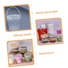 DOITOOL 3Pack Clear Plastic Bucket with Lid and Handle (1L)